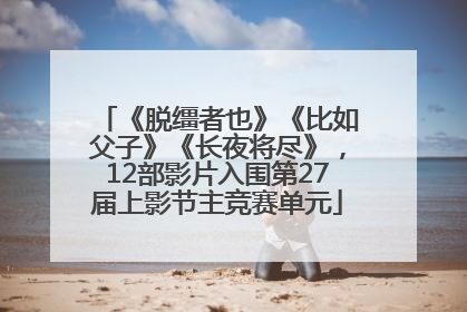 《脱缰者也》《比如父子》《长夜将尽》，12部影片入围第27届上影节主竞赛单元