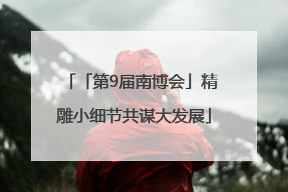 「第9届南博会」精雕小细节共谋大发展