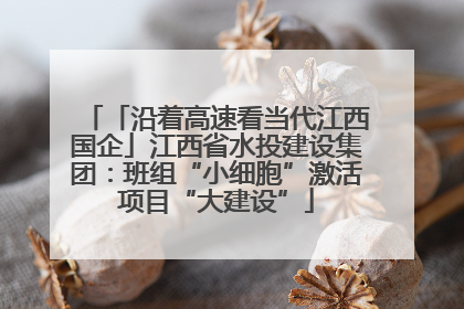 「沿着高速看当代江西国企」江西省水投建设集团：班组“小细胞”激活项目“大建设”