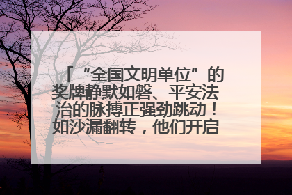 “全国文明单位”的奖牌静默如磐、平安法治的脉搏正强劲跳动！如沙漏翻转，他们开启了全新的计时