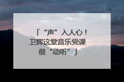 “声”入人心！卫辉这堂音乐党课很“动听”