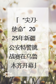 “尖刀·使命”2025年新疆公安特警挑战赛在乌鲁木齐开幕
