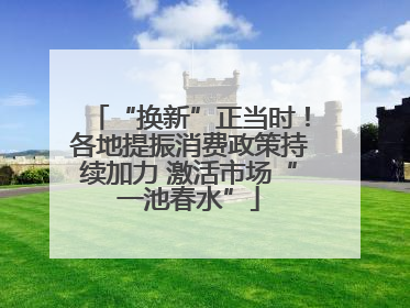 “换新”正当时！各地提振消费政策持续加力 激活市场“一池春水”