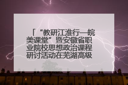 “教研江淮行—皖美课堂”暨安徽省职业院校思想政治课程研讨活动在芜湖高级职业技术学校举行