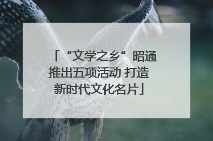 “文学之乡”昭通推出五项活动 打造新时代文化名片