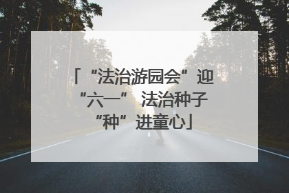 “法治游园会”迎“六一” 法治种子“种”进童心