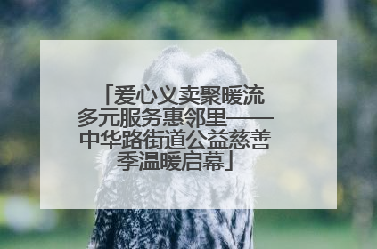 爱心义卖聚暖流 多元服务惠邻里——中华路街道公益慈善季温暖启幕