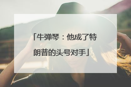 牛弹琴：他成了特朗普的头号对手