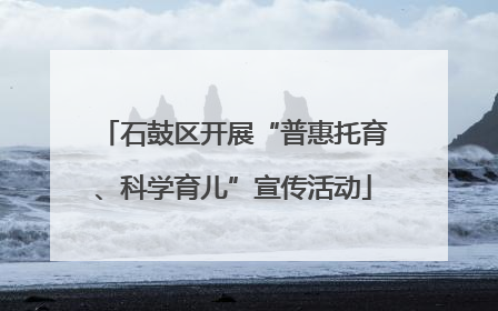 石鼓区开展“普惠托育、科学育儿”宣传活动