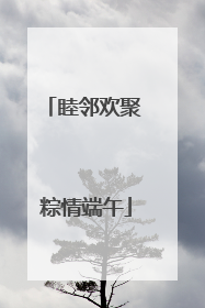 睦邻欢聚 粽情端午