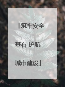 筑牢安全基石 护航城市建设