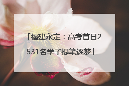 福建永定：高考首日2531名学子提笔逐梦
