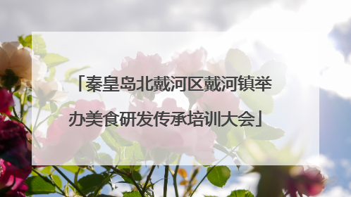 秦皇岛北戴河区戴河镇举办美食研发传承培训大会