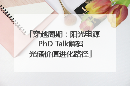 穿越周期：阳光电源PhD Talk解码光储价值进化路径