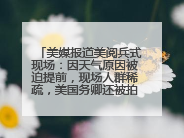 美媒报道美阅兵式现场：因天气原因被迫提前，现场人群稀疏，美国务卿还被拍到打哈欠