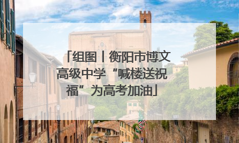 组图丨衡阳市博文高级中学“喊楼送祝福”为高考加油