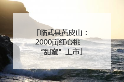 临武县黄皮山：2000亩红心桃“甜蜜”上市