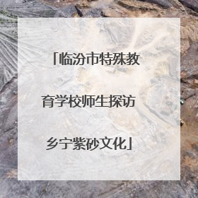 临汾市特殊教育学校师生探访乡宁紫砂文化