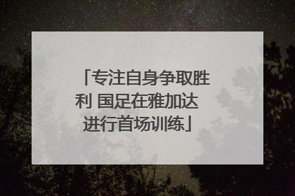 专注自身争取胜利 国足在雅加达进行首场训练