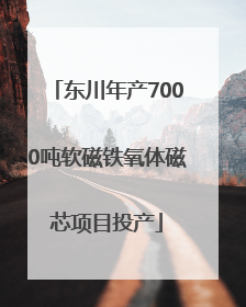 东川年产7000吨软磁铁氧体磁芯项目投产