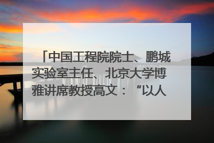 中国工程院院士、鹏城实验室主任、北京大学博雅讲席教授高文：“以人为本 智能向善” 推动文化与科技相生相促｜聚焦2025文化强国建设高峰论坛