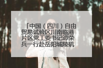 中国（四川）自由贸易试验区川南临港片区党工委书记谭荣兵一行赴岳阳城陵矶综保区考察