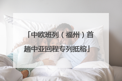 中欧班列（福州）首趟中亚回程专列抵榕