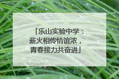 乐山实验中学：薪火相传情谊浓，青春接力共奋进