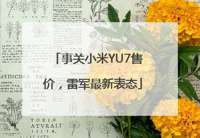 事关小米YU7售价，雷军最新表态