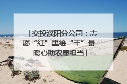 交投濮阳分公司：志愿“红”里绘“丰”景 暖心助农显担当