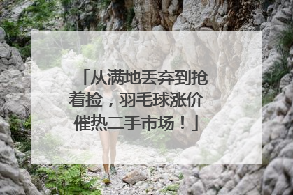 从满地丢弃到抢着捡，羽毛球涨价催热二手市场！