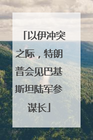 以伊冲突之际，特朗普会见巴基斯坦陆军参谋长