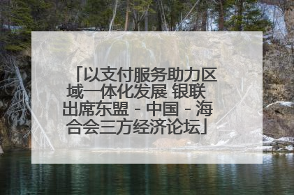 以支付服务助力区域一体化发展 银联出席东盟－中国－海合会三方经济论坛