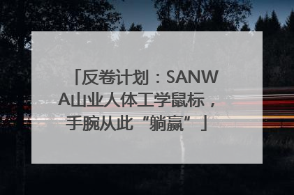 反卷计划：SANWA山业人体工学鼠标，手腕从此“躺赢”