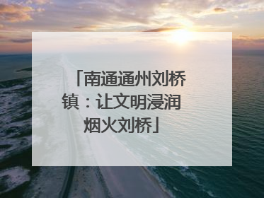 南通通州刘桥镇：让文明浸润烟火刘桥