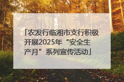农发行临湘市支行积极开展2025年“安全生产月”系列宣传活动