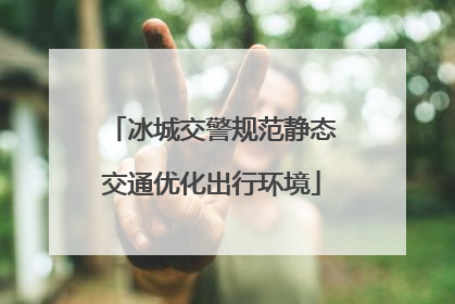 冰城交警规范静态交通优化出行环境