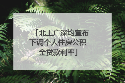 北上广深均宣布下调个人住房公积金贷款利率