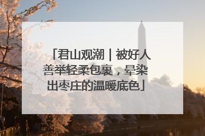 君山观潮｜被好人善举轻柔包裹，晕染出枣庄的温暖底色