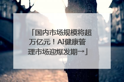 国内市场规模将超万亿元！AI健康管理市场迎爆发期→