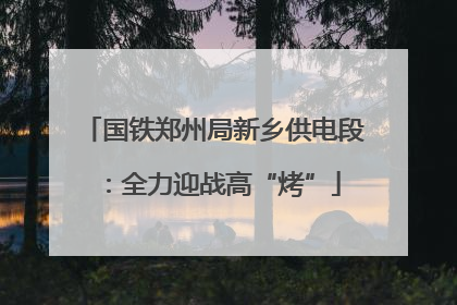 国铁郑州局新乡供电段：全力迎战高“烤”
