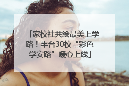 家校社共绘最美上学路！丰台30校“彩色学安路”暖心上线