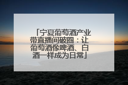 宁夏葡萄酒产业带直播间破圈：让葡萄酒像啤酒、白酒一样成为日常