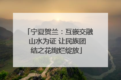 宁夏贺兰：互嵌交融 山水为证 让民族团结之花绚烂绽放
