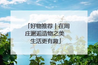 好物推荐｜在周庄邂逅造物之美 生活更有趣