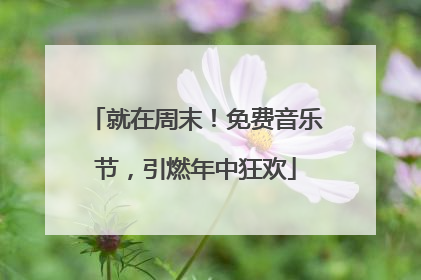就在周末！免费音乐节，引燃年中狂欢