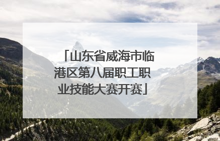 山东省威海市临港区第八届职工职业技能大赛开赛
