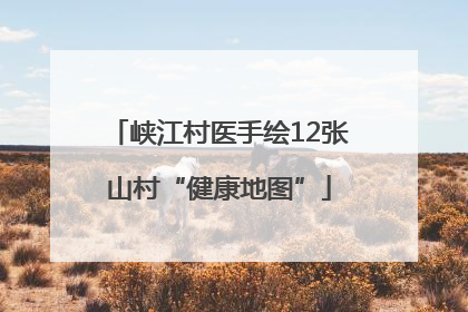 峡江村医手绘12张山村“健康地图”
