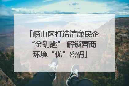 崂山区打造清廉民企“金钥匙” 解锁营商环境“优”密码