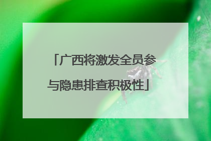 广西将激发全员参与隐患排查积极性